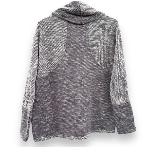 Calvin Klein Purple & Gray Crossover‎ Knit Cowl Neck Pullover Sweater Size S - Picture 5 of 10